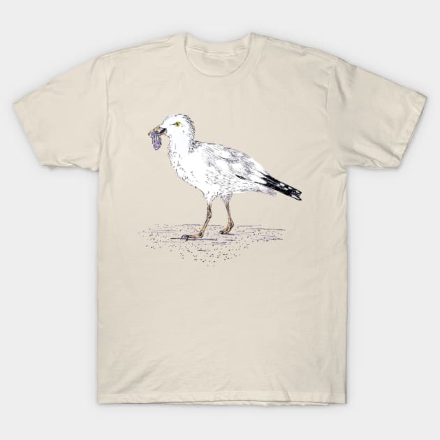 Seagull Snacks T-Shirt by Animal Surrealism